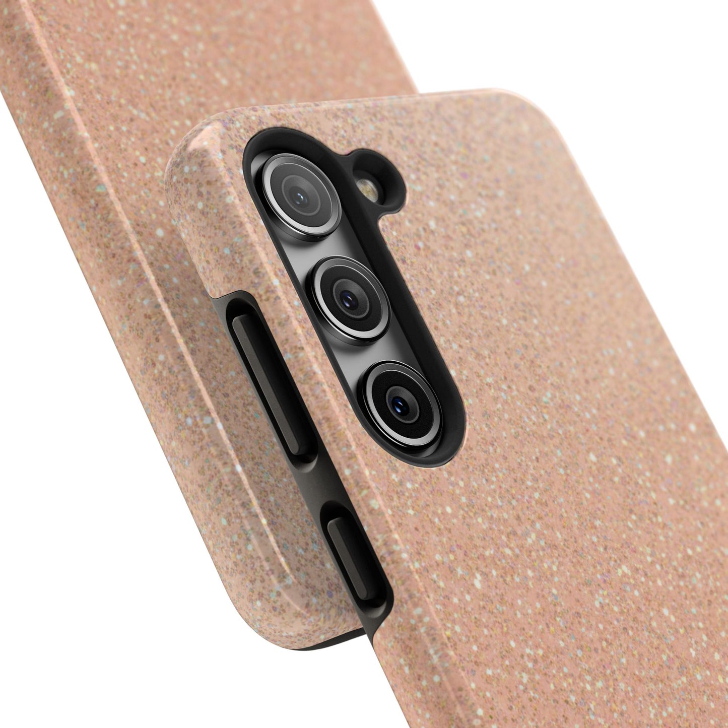 Glitter Rose Gold Tough Phone Case — Sparkling Protective iPhone Cover