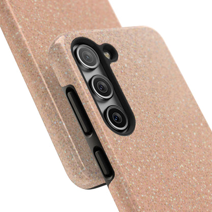 Glitter Rose Gold Tough Phone Case — Sparkling Protective iPhone Cover