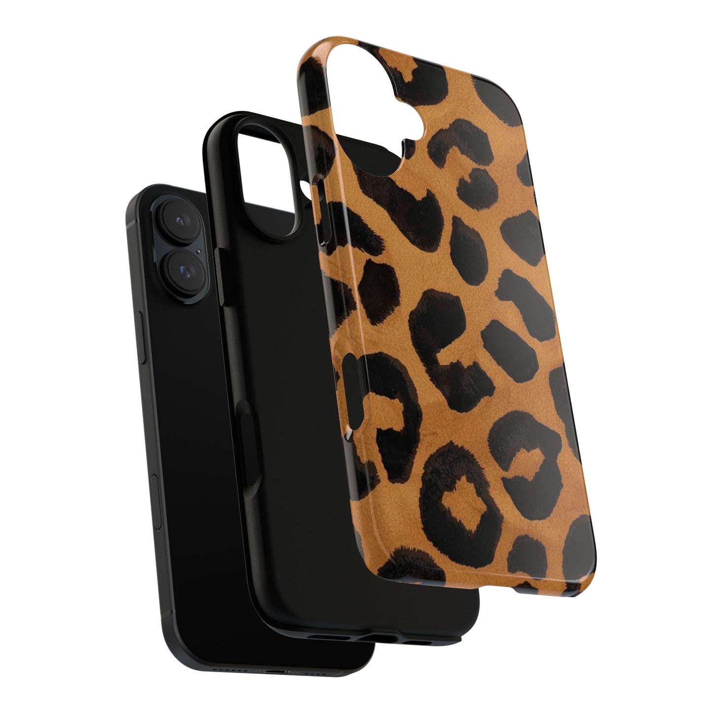 Leopard Print Tough Phone Case — Protective Animal Print iPhone Case