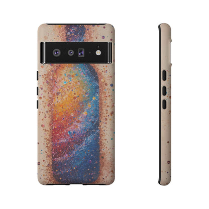 Galaxy Bottle Tough Phone Case — Colorful Nebula Splash iPhone Cover