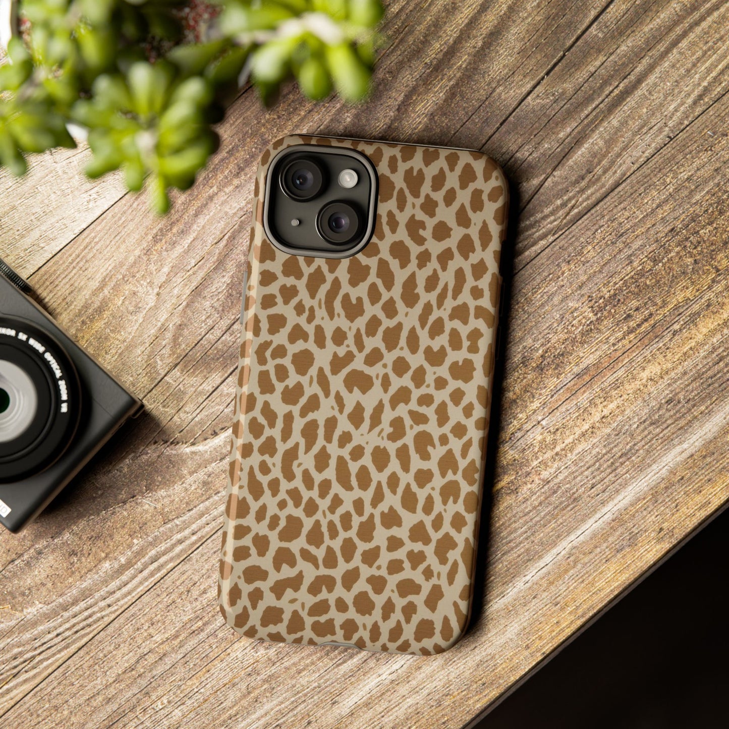 Leopard Print Tough Phone Case — Slim Protective Animal Pattern