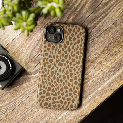 Leopard Print Tough Phone Case — Slim Protective Animal Pattern