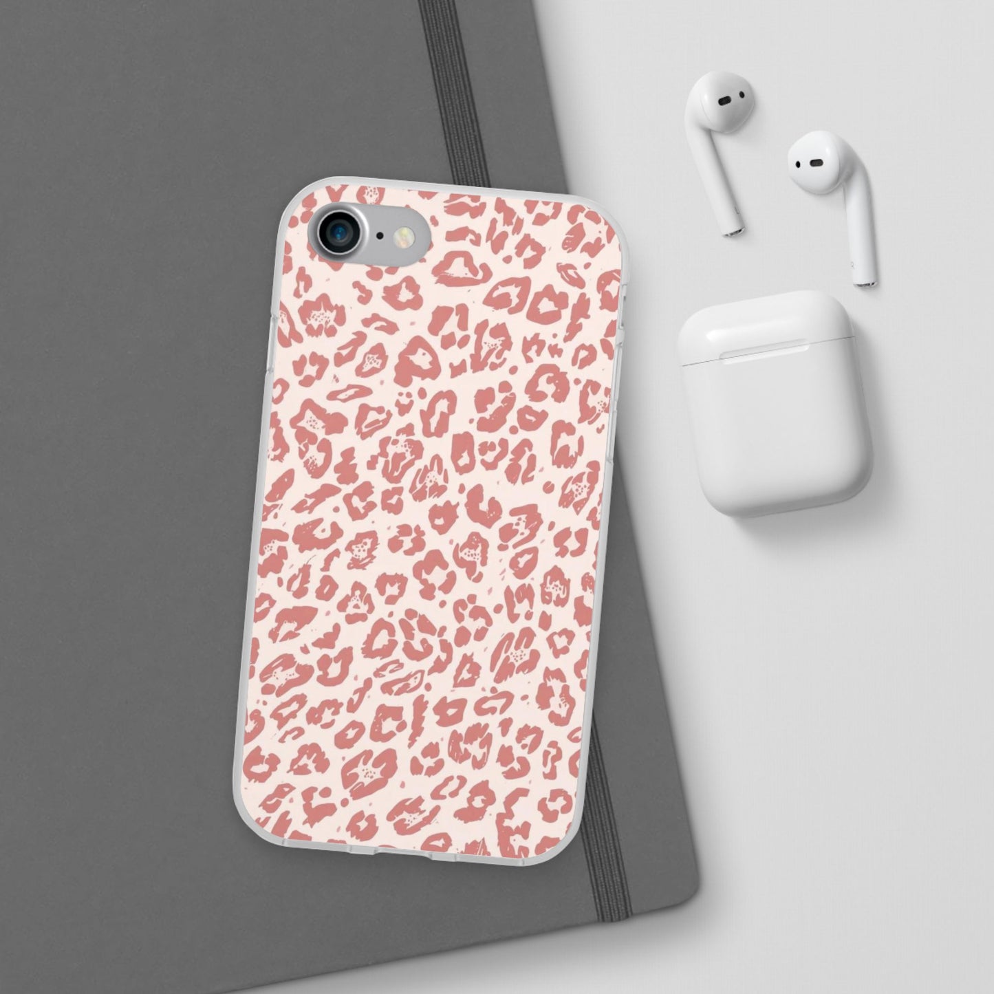 Pink Leopard Print Phone Case – Slim Flexible Protective Cover