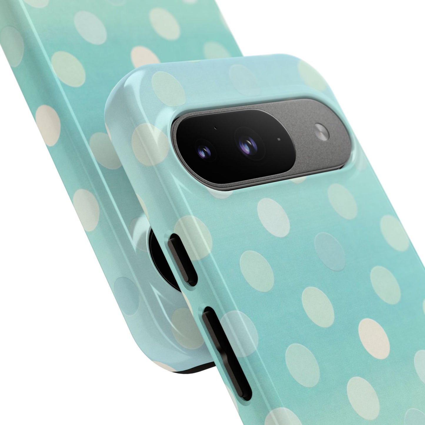 Abstract Palm Tough Phone Case — Minimal Coastal Blue Protective Cover