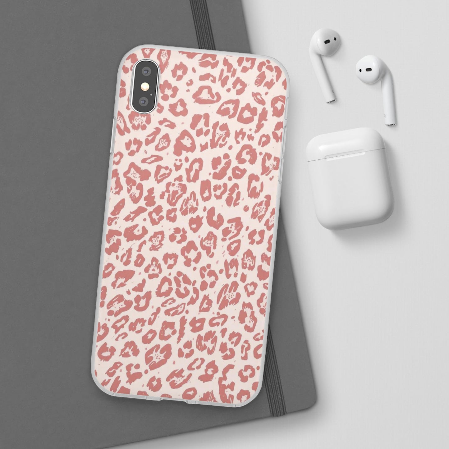 Pink Leopard Print Phone Case – Slim Flexible Protective Cover