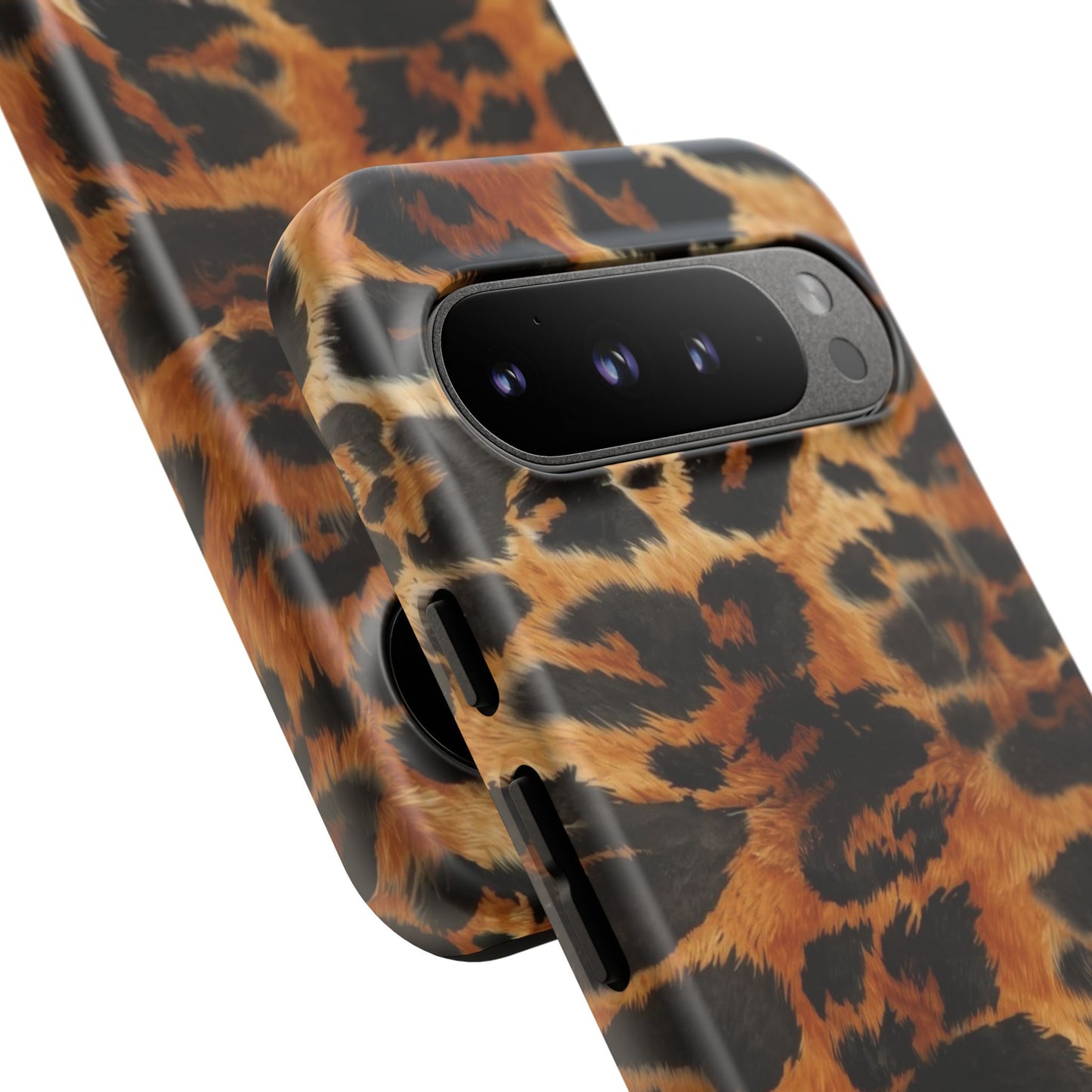 Leopard Print Tough Phone Case – Rugged Protective iPhone Cover