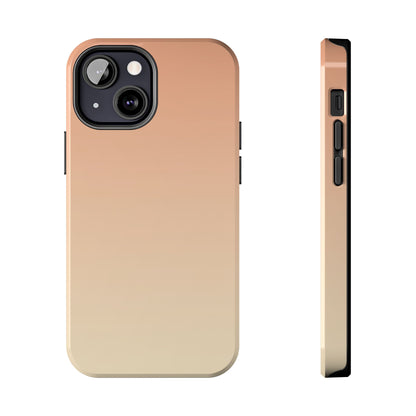 Gradient Tough Phone Case — Peach Ombre Protective Cover