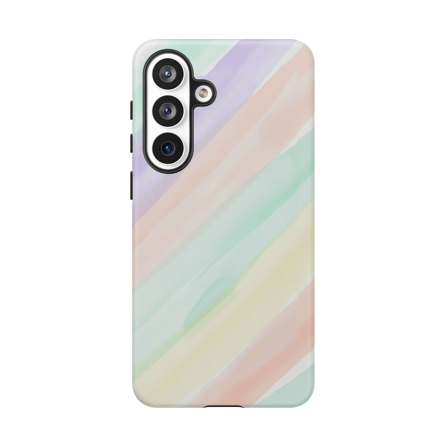 Pastel Watercolor Stripe Tough Phone Case