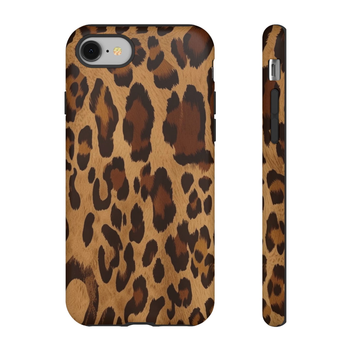 Leopard Print Tough Phone Case — Durable Animal Print Protective Cover