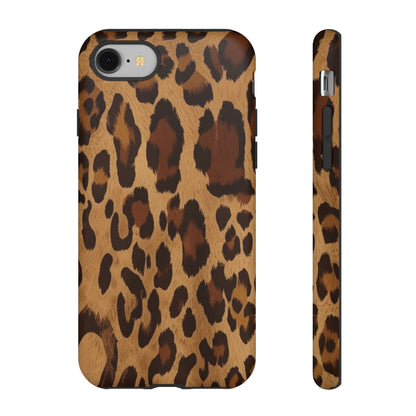 Leopard Print Tough Phone Case — Durable Animal Print Protective Cover
