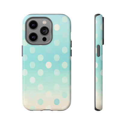 Abstract Palm Tough Phone Case — Minimal Coastal Blue Protective Cover