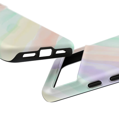 Pastel Watercolor Stripe Tough Phone Case