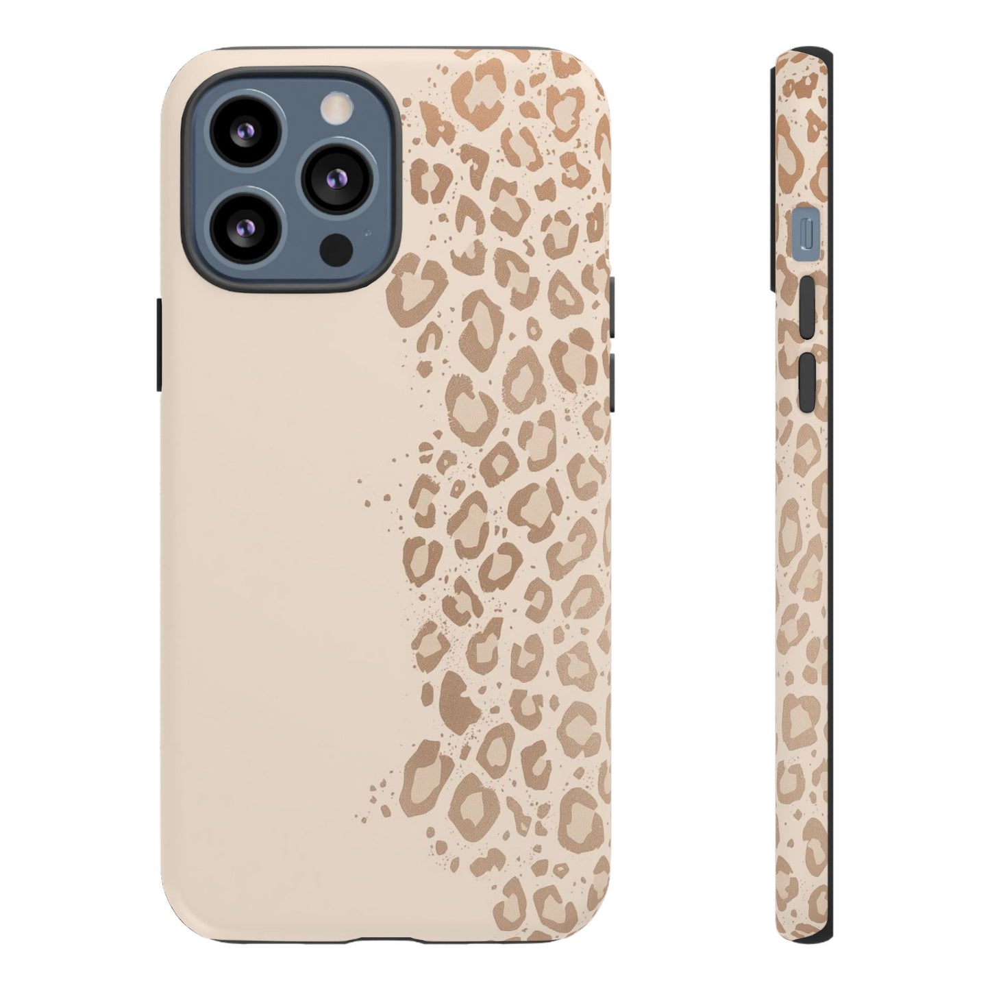Phone Case – Beige Leopard Print Protective Cover