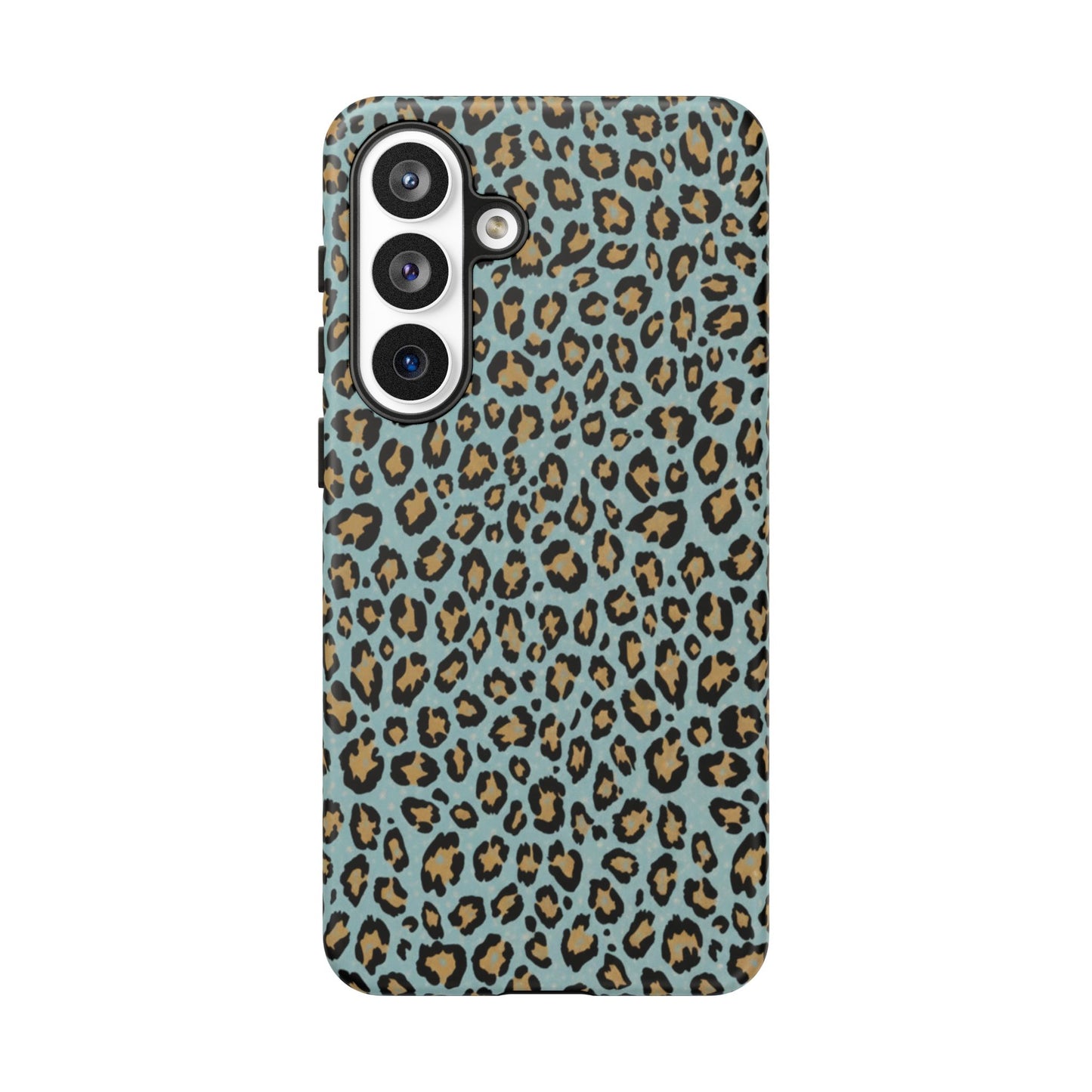 Leopard Print Tough Phone Case - Blue Cheetah Protective Cover