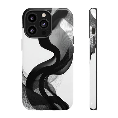Phone Case — Monochrome Abstract Protective Cover