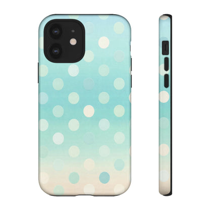 Abstract Palm Tough Phone Case — Minimal Coastal Blue Protective Cover