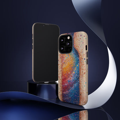 Galaxy Bottle Tough Phone Case — Colorful Nebula Splash iPhone Cover