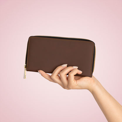 Brown Leather Zipper Wallet – Long Zip Wallet