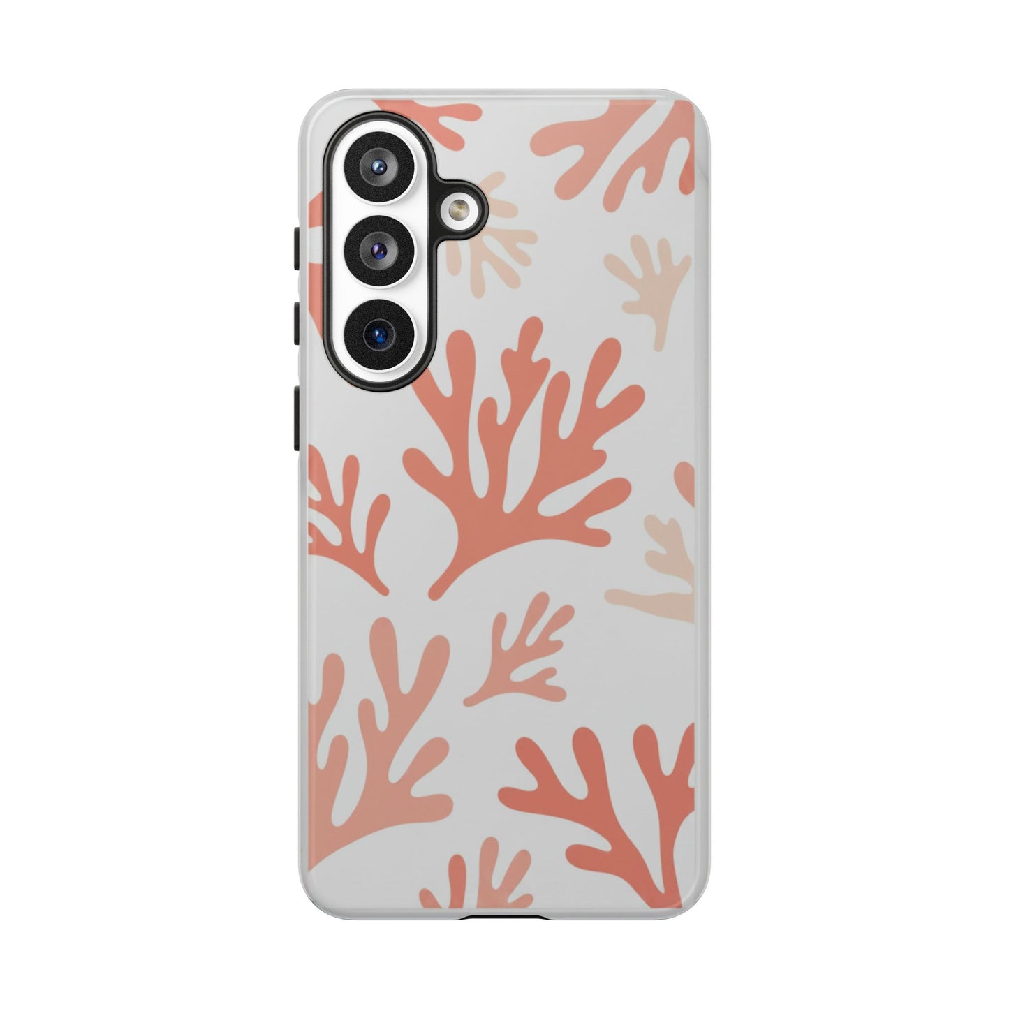 Coral Reef Pattern Tough Phone Case — Pink Beachy Protective Cover