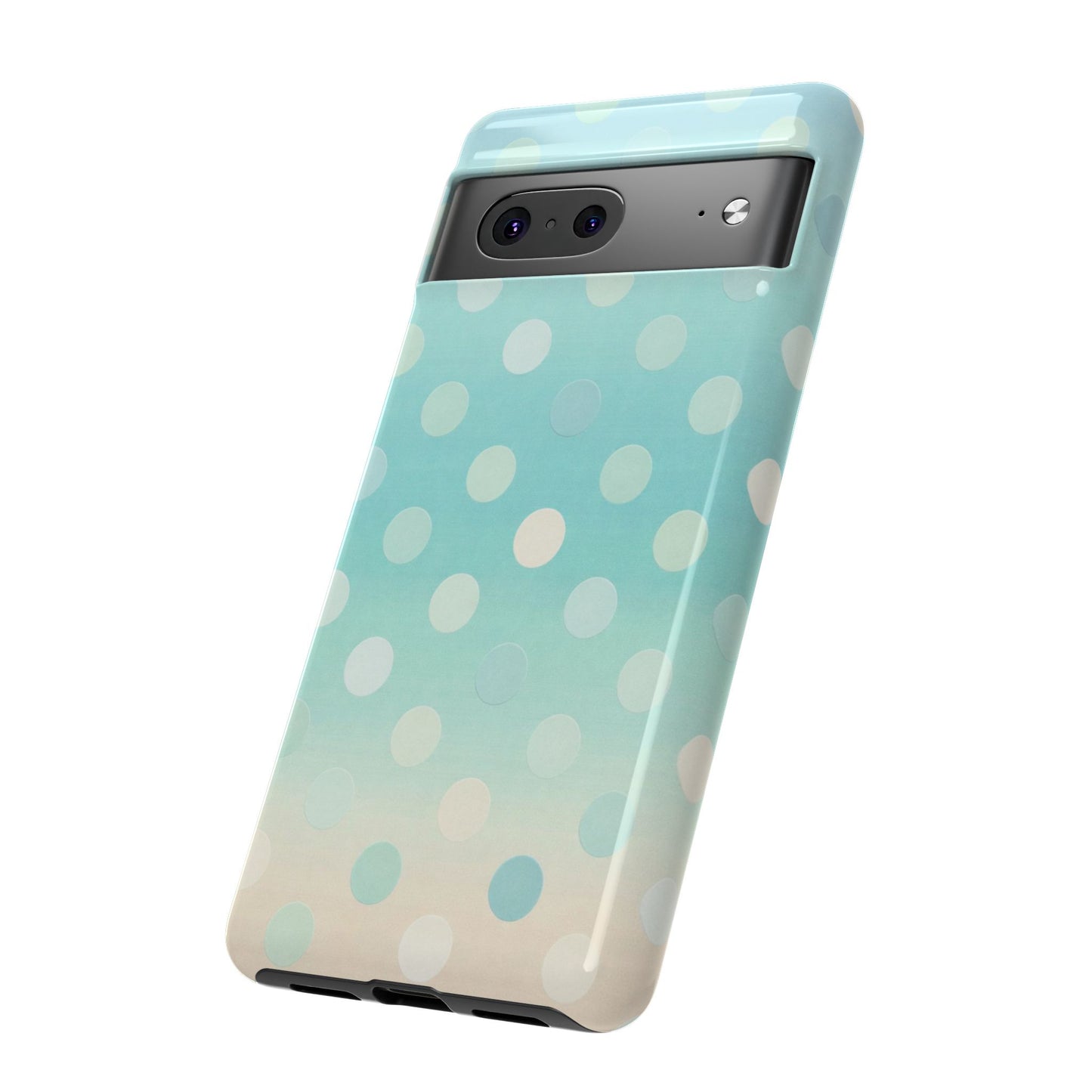 Abstract Palm Tough Phone Case — Minimal Coastal Blue Protective Cover
