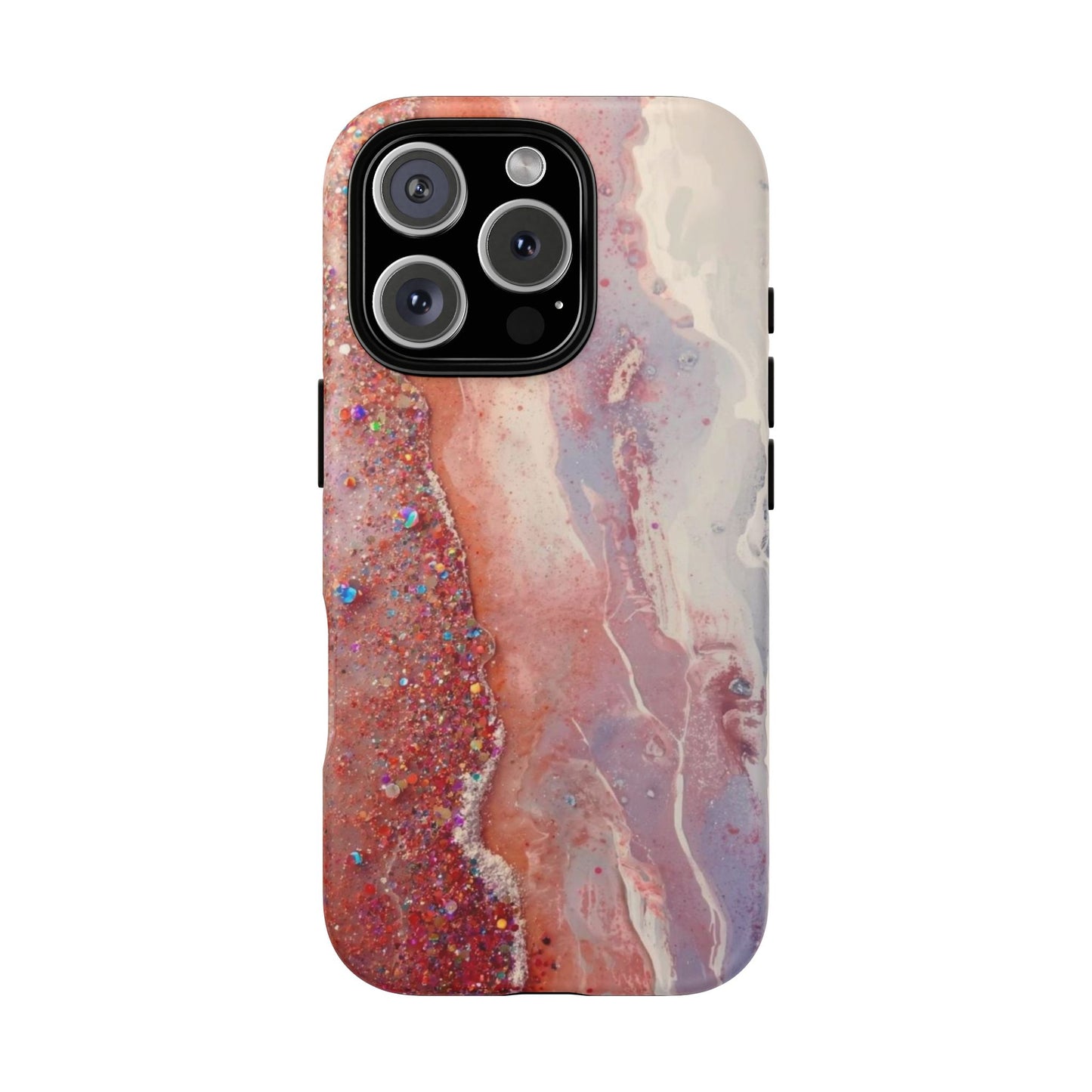 Marbled Rose Gold Galaxy Phone Case — Protective Tough Case