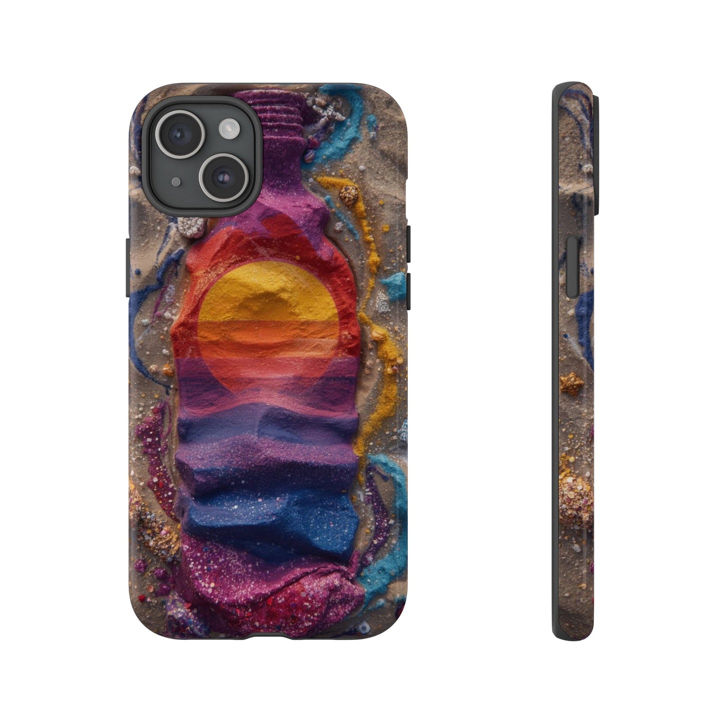 Phone Case — Colorful Sand Art Sunset Tough Protective Case