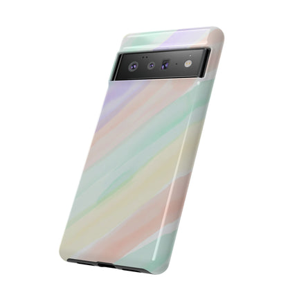 Pastel Watercolor Stripe Tough Phone Case