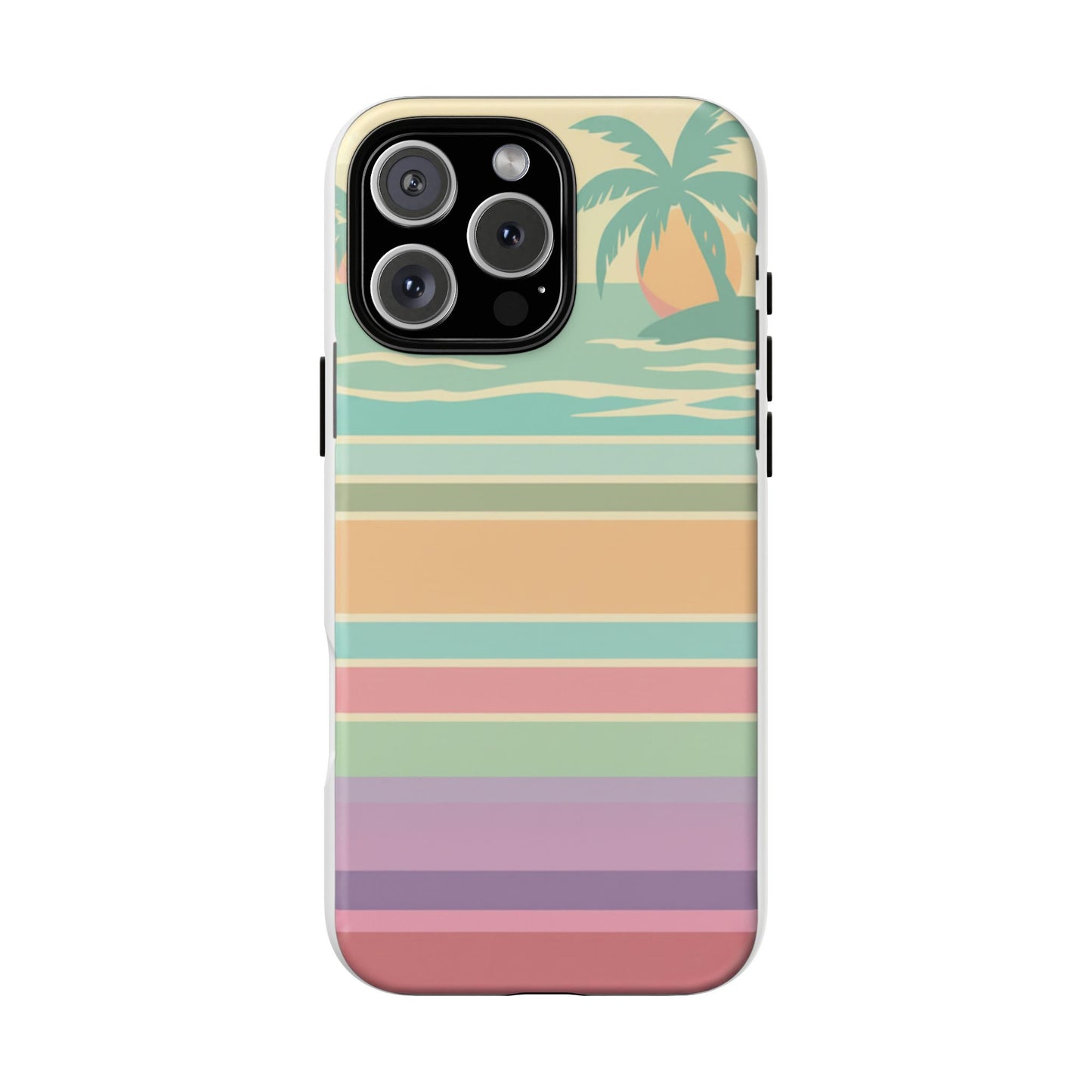 Tough Case — Retro Pastel Sunset Palm Tree Phone Case