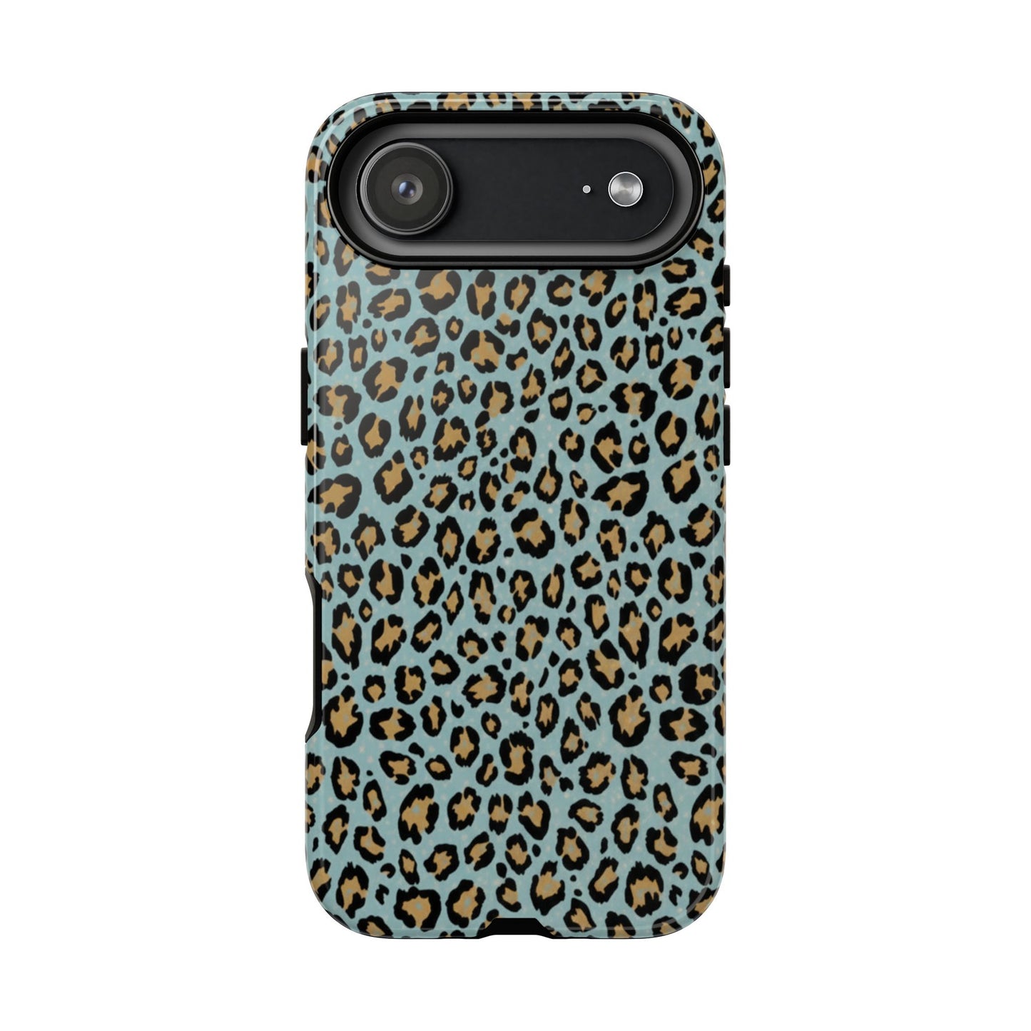 Leopard Print Tough Phone Case - Blue Cheetah Protective Cover