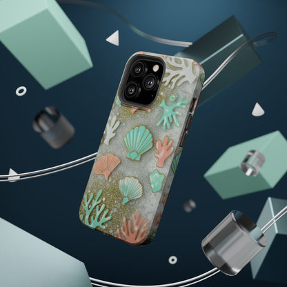 Seashell Coral Magnetic Impact Phone Case