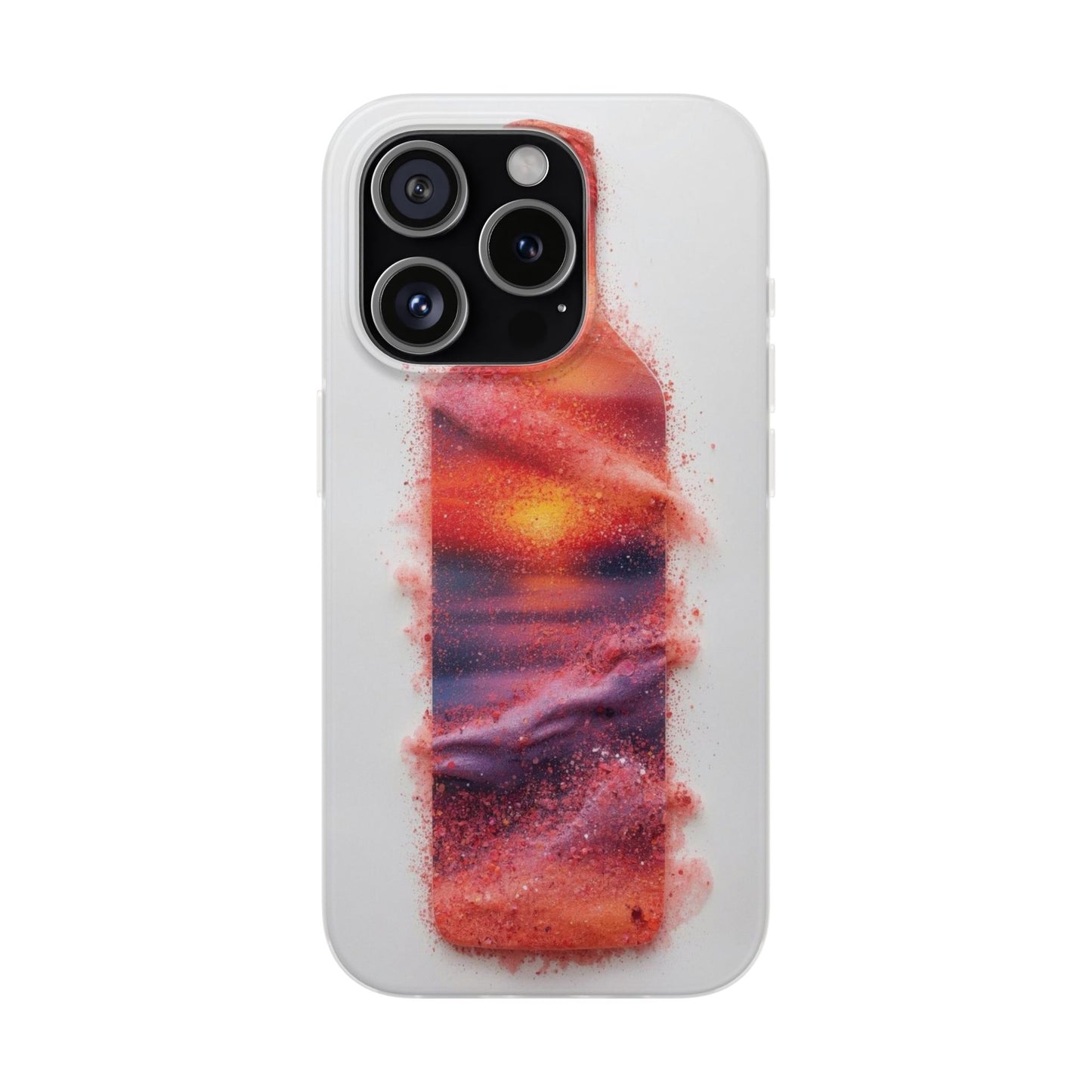 Galaxy Bottle Phone Case — Abstract Cosmic Beverage Design Flexible Case