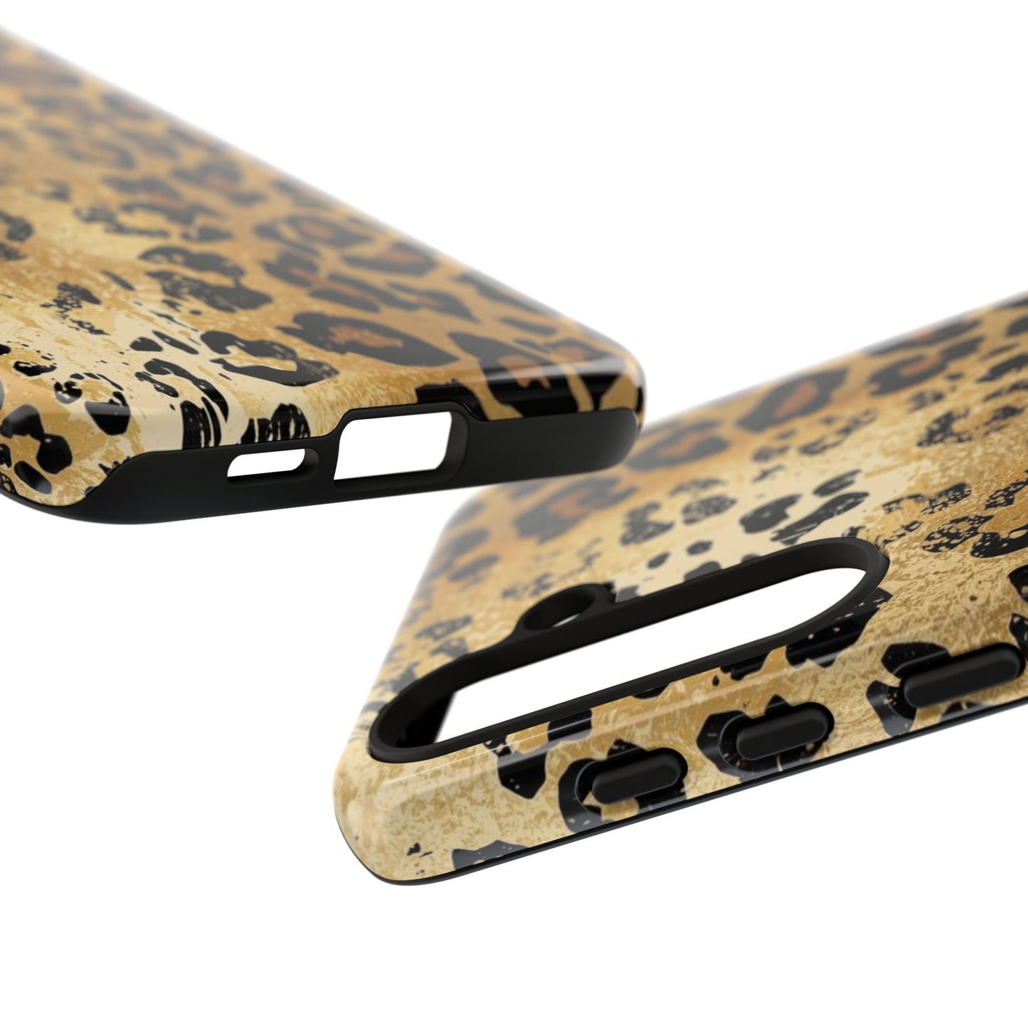 Leopard Print Tough Phone Case — Durable Protective iPhone Cover