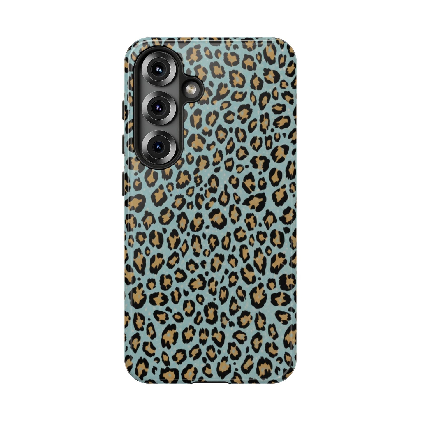 Leopard Print Tough Phone Case - Blue Cheetah Protective Cover