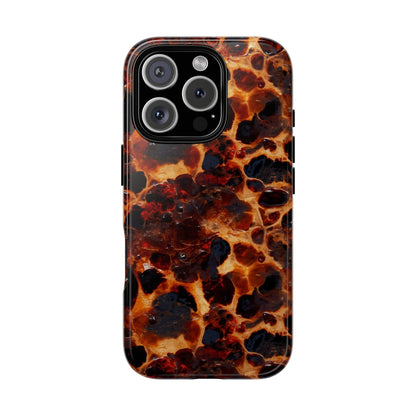 Tortoiseshell Phone Case — Protective iPhone Cover with Classic Amber Pattern