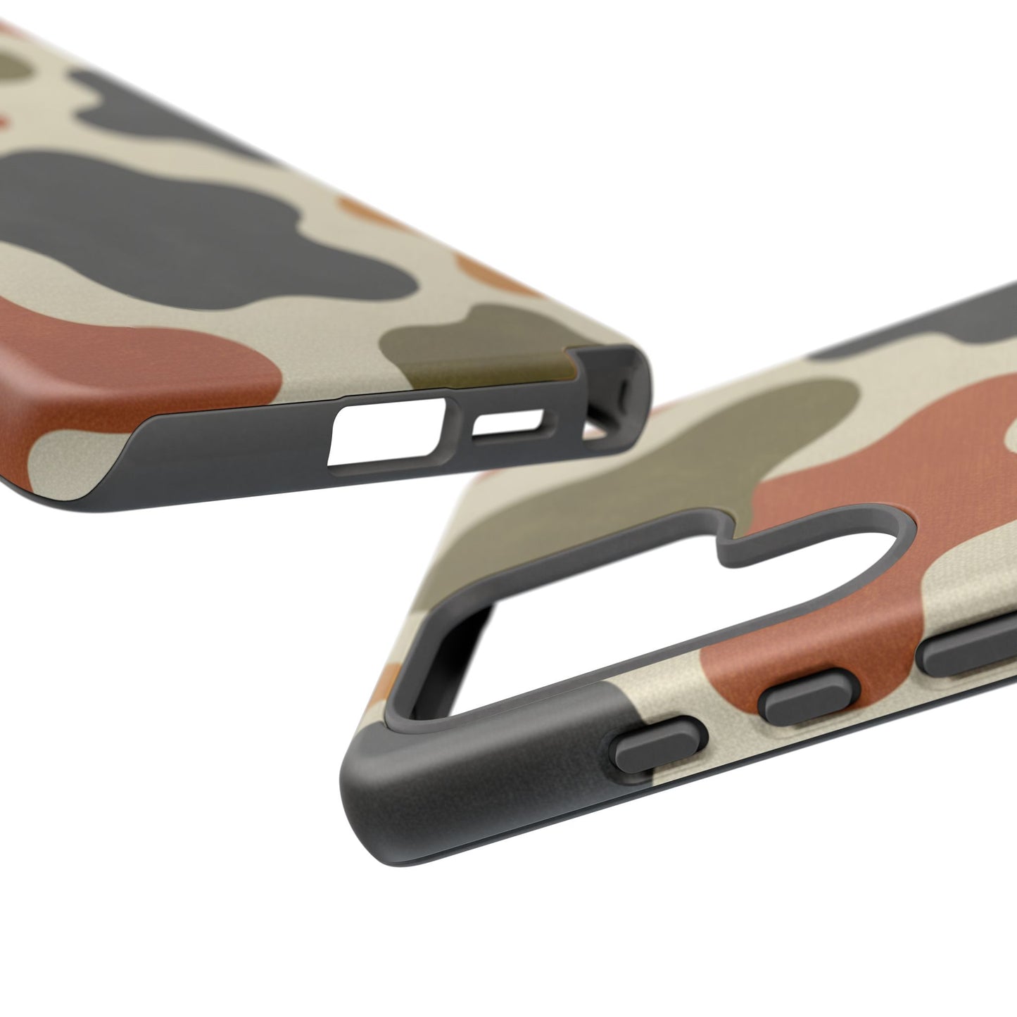 Retro Abstract Camouflage Phone Case — Earth Tone Tough Case