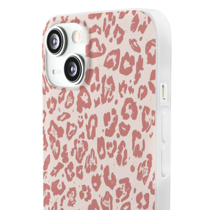 Pink Leopard Print Phone Case – Slim Flexible Protective Cover