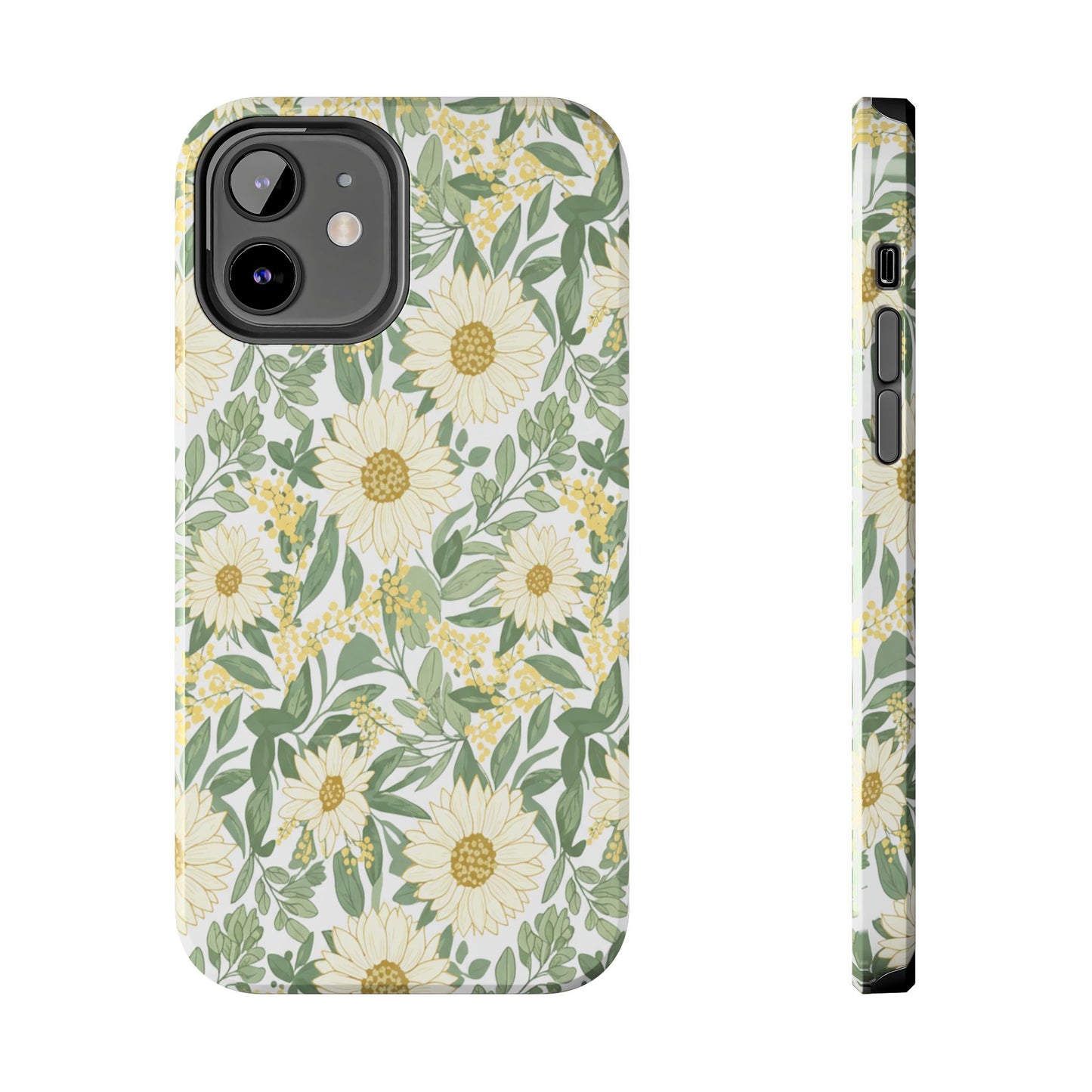 Daisy Meadow Tough Phone Case — Floral Protective Phone Cover