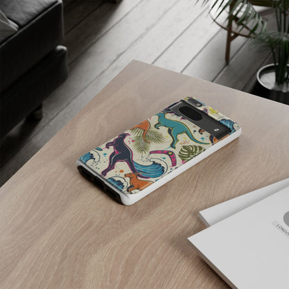 Tough Cases — Colorful Surfing Kangaroo Phone Case