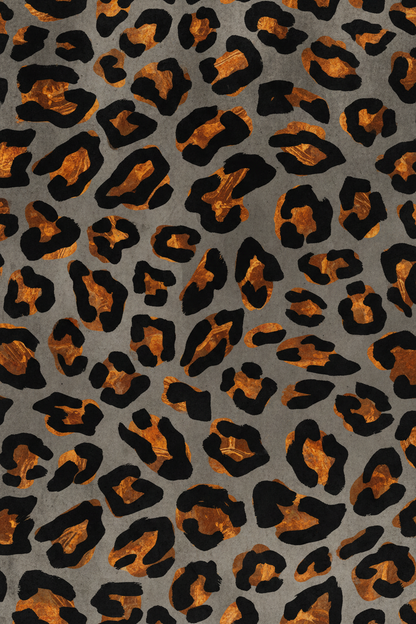 Blush Marble Leopard Zipper Wallet